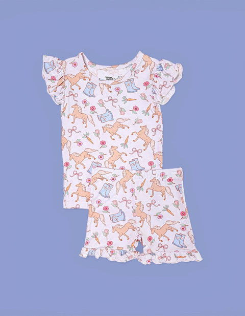 Kinsley's Bloom & Boots Dream Ruffle Short Set