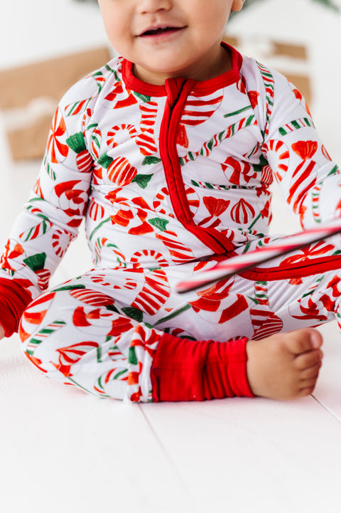 Pretty In Peppermint Convertible Footie