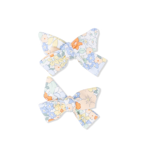 2 Pack Bow Clips - Georgia Floral