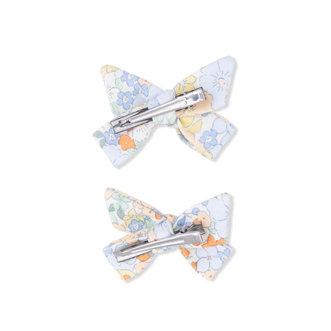 2 Pack Bow Clips - Georgia Floral
