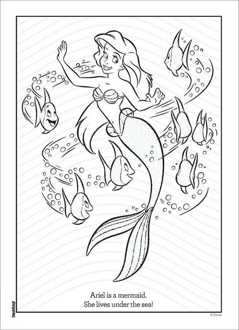 Disney Little Mermaid: Magic Pattern Reveal Coloring Book