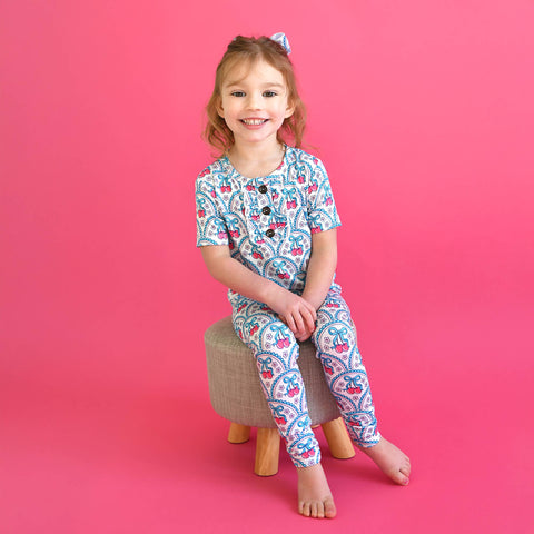 Cherry Bamboo Girls Lounge Set