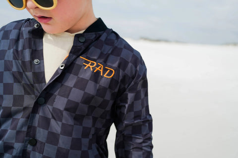 Waterproof Letterman Jacket (Checkers)