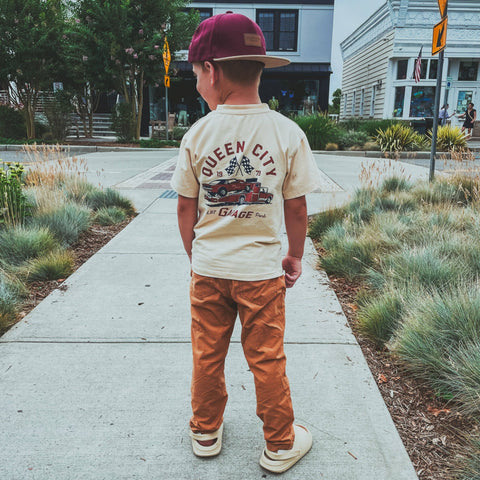 The Queen City Garage Boys Graphic Tee