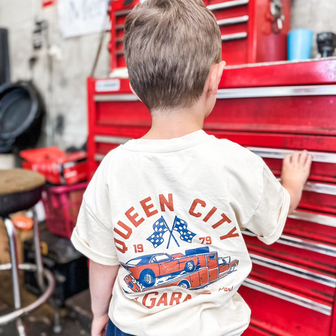 The Queen City Garage Boys Graphic Tee