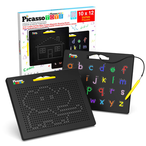 PicassoTiles Double-Sided Magnetic Drawing Tablet Pad