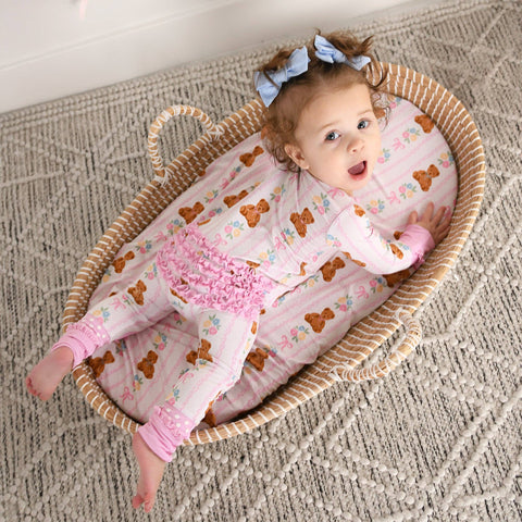 Gillian Ruffle Zip Bamboo Pajama