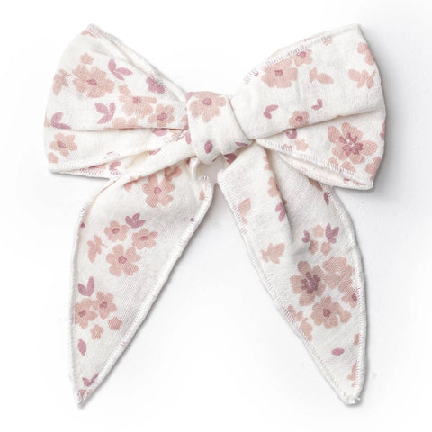 Organic Hair Bow Clip - Petit Floral