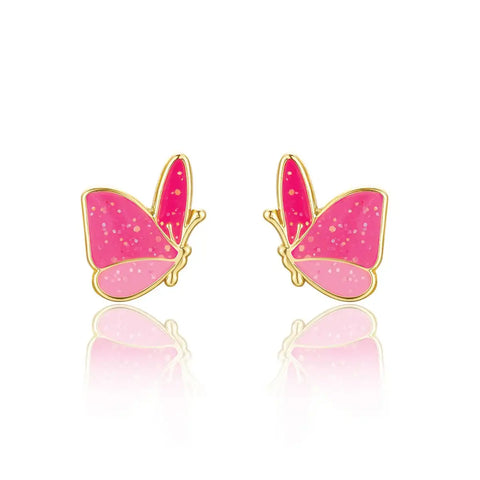 Cutie Stud Earrings | Glitter Butterfly