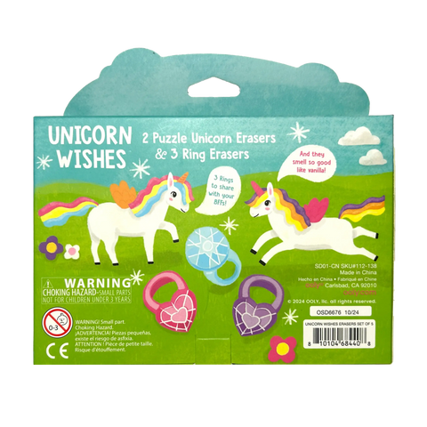 Unicorn Wishes Scented Erasers (Set of 5)