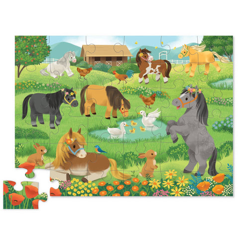 36-Piece Shaped Box Puzzle - Pretty Ponies