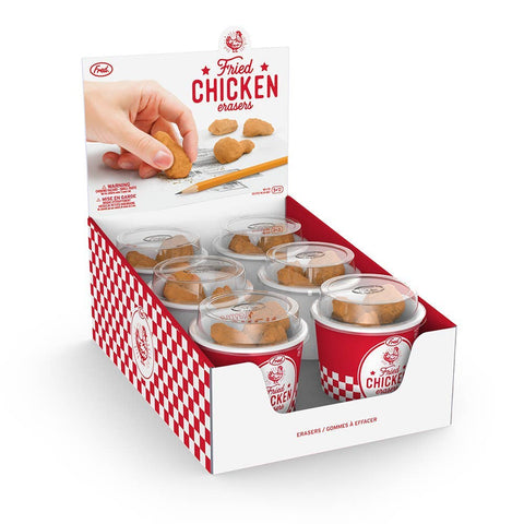 Fried Chicken Erasers (Set of 6)