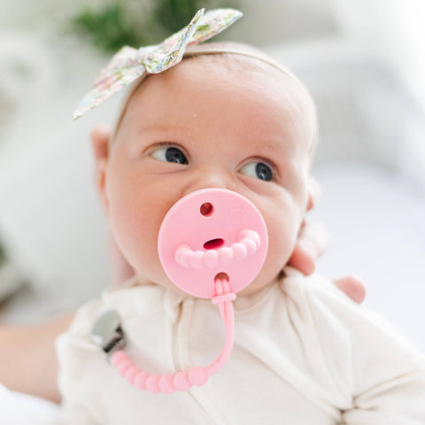 Pacifier Clip: Blush