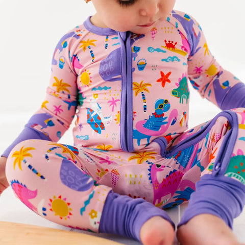 Diva Dinos Bamboo Convertible Footie