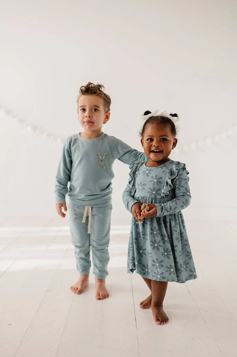 Long Sleeve Ruffle Dress - Daisy