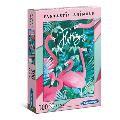 Flamingos 500 Piece Puzzle