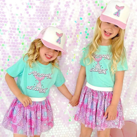 Mermaid Splash Girls Tutu Skirt