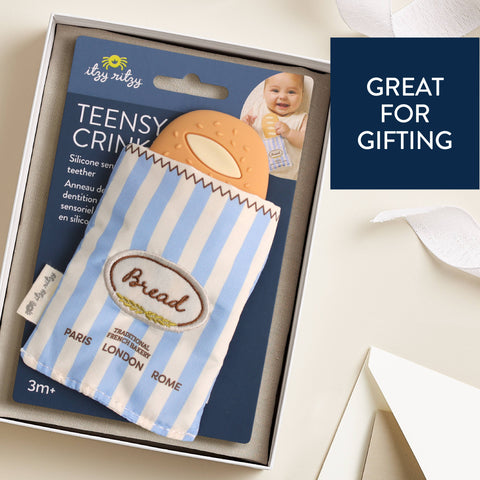 Teensy Crinkle™ Sensory Plush Teether - Baguette