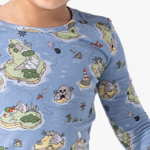 Kids Bamboo Pajama Set - Pirate Cove