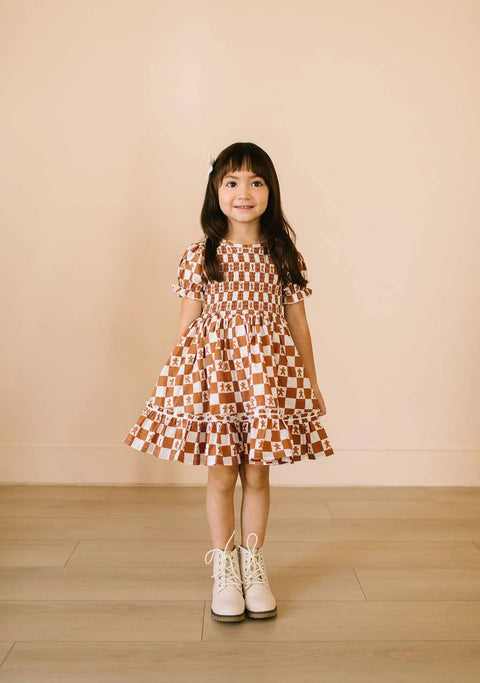 Alana Dress in Gingerbread