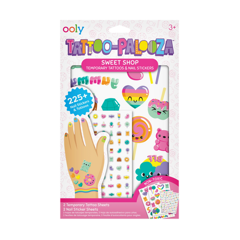 Tattoo Palooza: Temporary Tattoos & Nail Stickers - Sweet Shop