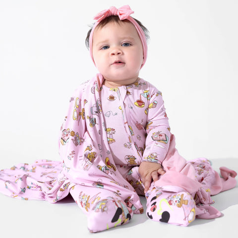 Bamboo Convertible Footie - Tea Party