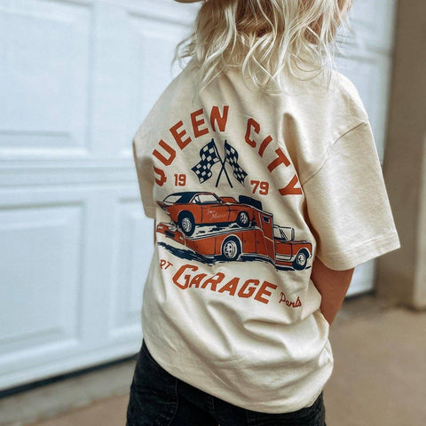 The Queen City Garage Boys Graphic Tee