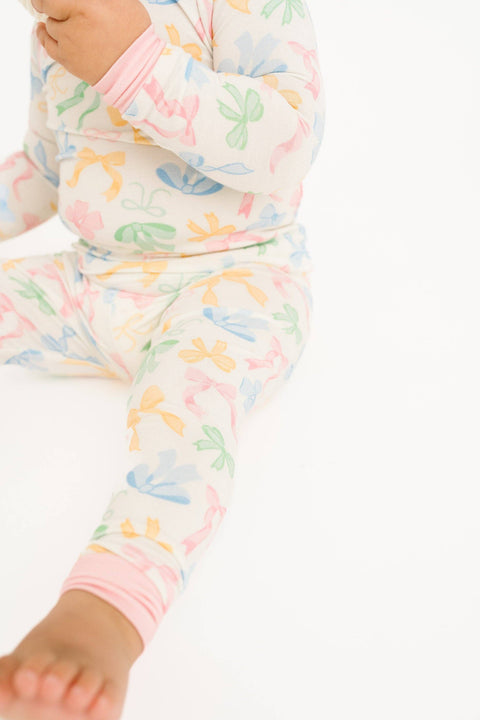 Pastel Bow Bamboo Set