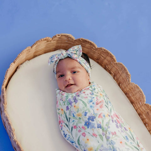 Knit Swaddle Blanket - Josie