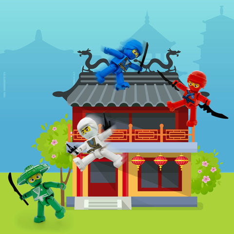 Ninja Character Figure Set (4 Pieces)