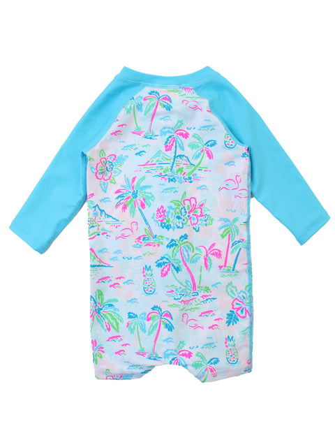 Tropical Resort One Piece Rash Guard