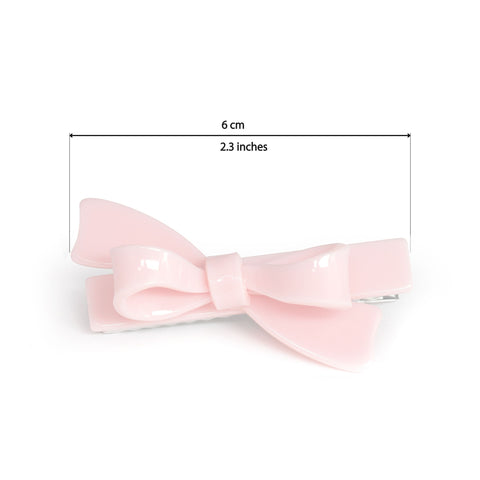 Single Bow Hair Clip - Navy