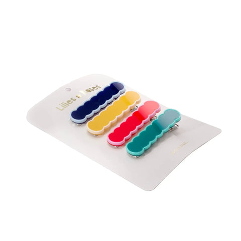 Wavy Primary Mix Hair Clips