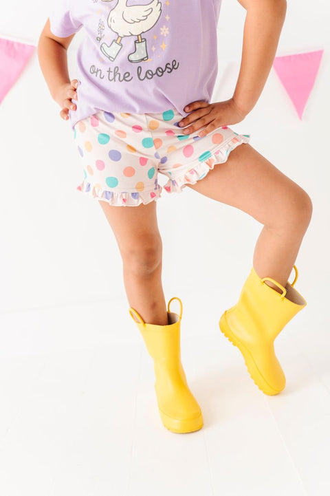 Dots Ruffle Shorts