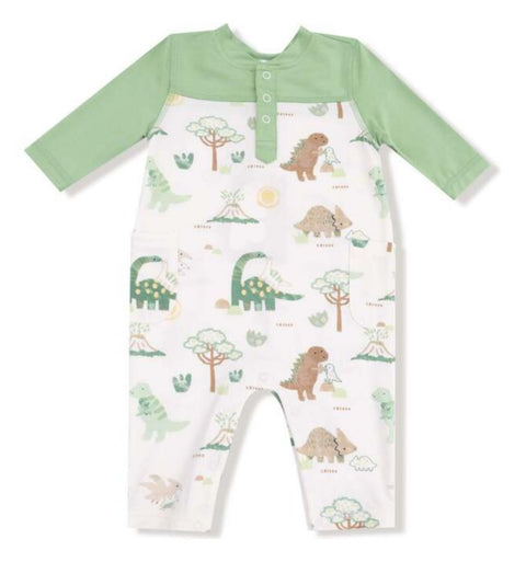 Long Sleeve Romper - Baby Love Dinos