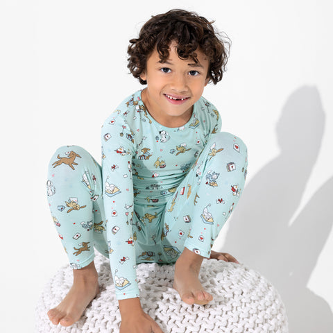 Puppy Love Kids Bamboo Pajama Set