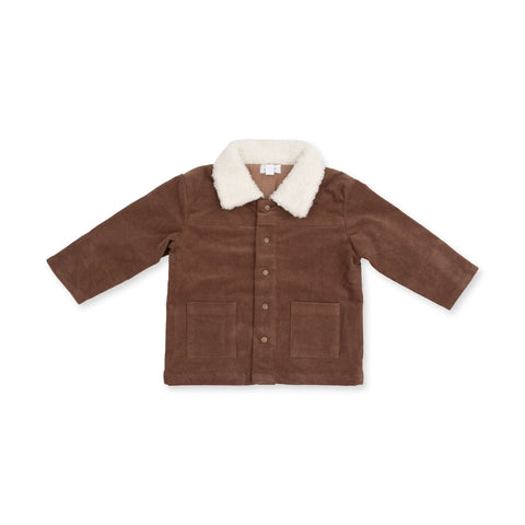 Sherpa Lined Corduroy Jacket - Beaver Fur Brown