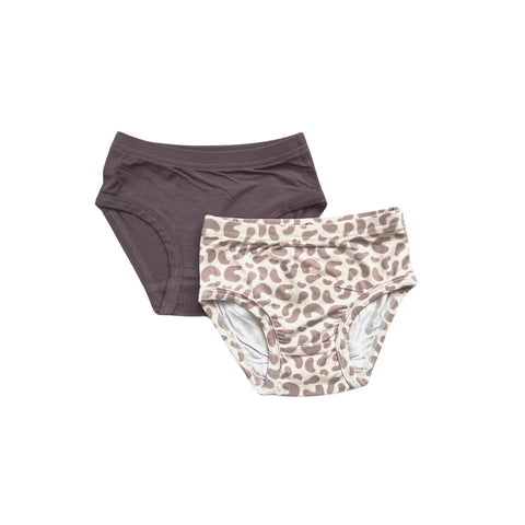 Lilac Leopard Girl's Underwear Set