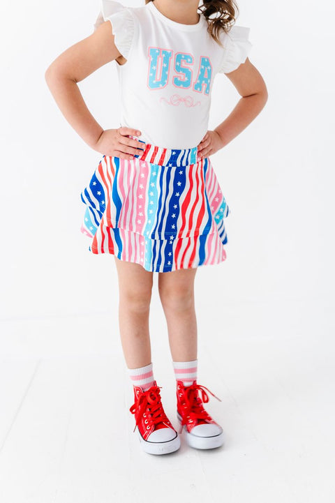 USA Ruffle Top