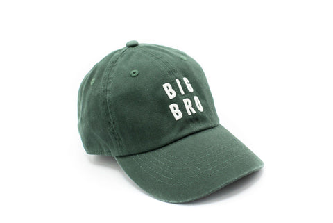 Hunter Green Big Bro Hat for Boys