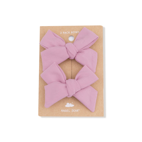 Clip Bows - Cameo Pink