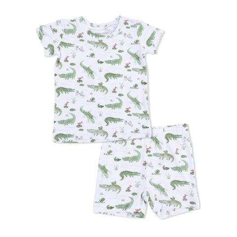Loungewear Short Set - Crayon Alligators