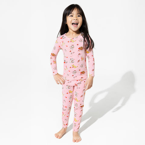 Feline Love Kids Bamboo Pajama Set