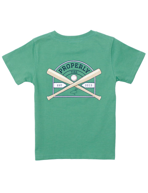 Boys Signature Tee SS - Ivy Baseball Shield