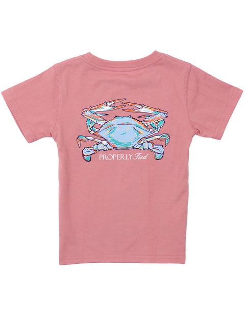 Boys Signature Tee SS - Salmon Claws