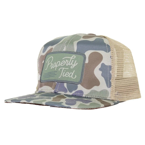 Boys Sportsman Trucker Hat - Vintage Camo