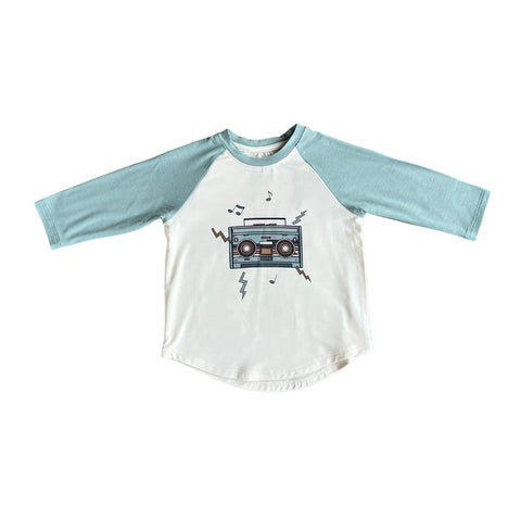 Boombox Long Sleeve Baseball Tee