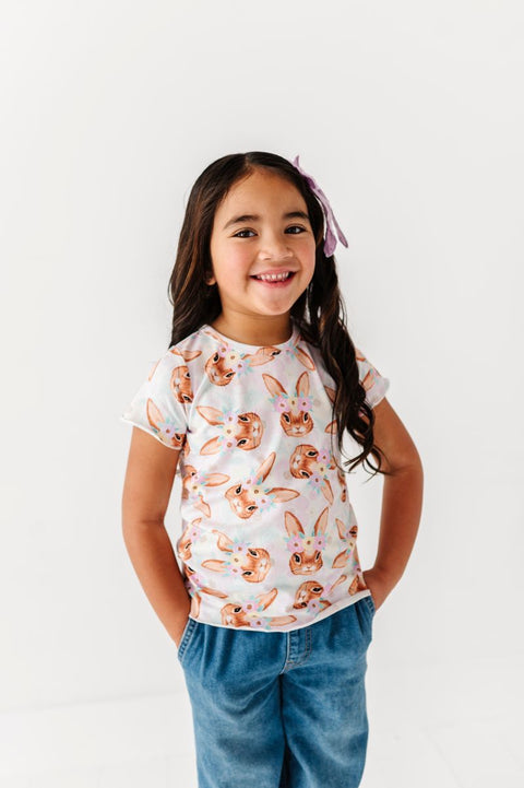 Blossom Bunny Lettuce Hem Top