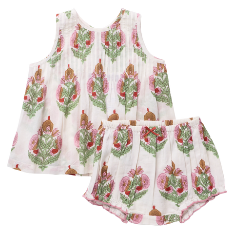 Baby Girls Jaipur 2-Piece Set - Pink Bellflower