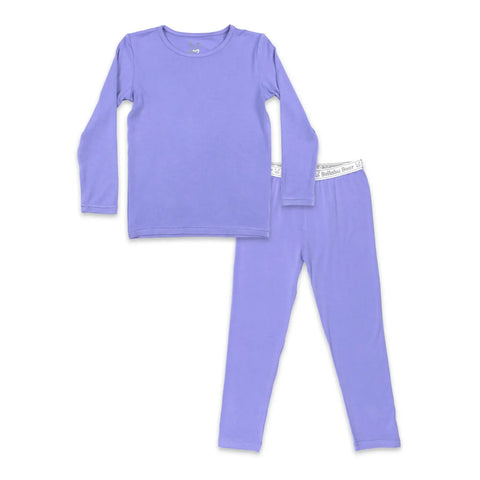 Kids Bamboo Pajama Set - Purple